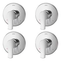 Kit 4 Acabamentos Docol Base Monocomando Chuveiro Chess Gali Cromado Polido Kit 4 Acabamentos Docol Base Monocomando Chuveiro Chess Gali Cromado Polido