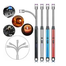 Kit 4 Acendedor De Fogao Eletrônico Plasma Recarregável Usb