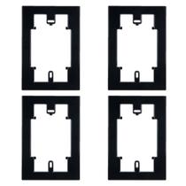 Kit 4 Acessório Prolongador 4x2 Residencial Preto Margirius Cor:Preto Kit 4 Acessório Prolongador 4x2 Residencial Preto Margirius Cor:Preto