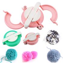 Kit 4 Acessórios 4 Tamanhos Faz Pompom Fácil Rápido Kit 4 Acessórios 4 Tamanhos Faz Pompom Fácil Rápido