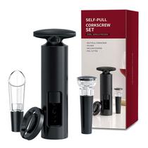 Kit 4 acessórios vinho abridor tampa bicodosador saca rolha 16x7x7cm
