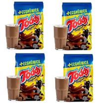 Kit 4 Achocolatado Toddy Original 1,8Kg Rende 90 Copos Suave