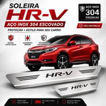 Kit 4 Aço inoxidável 304 escovado 2 Soleiras Dianteira e 2 Soleiras Traseiras para HONDA HRV Kit 4 Aço inoxidável 304 escovado 2 Soleiras Dianteira e 2 Soleiras Traseiras para HONDA HRV