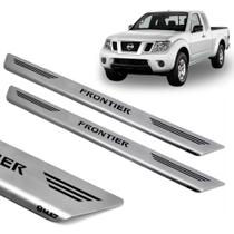 Kit 4 Aço inoxidável 304 escovado 2 Soleiras Dianteira e 2 Soleiras Traseiras pra NISSAN FRONTIER 2012 até 220 Kit 4 Aço inoxidável 304 escovado 2 Soleiras Dianteira e 2 Soleiras Traseiras pra NISSAN FRONTIER 2012 até 220