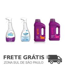 Kit 4 Acqua Spray, Limpa Bordas, Metais, Algicida 2x1 Domclo Kit 4 Acqua Spray, Limpa Bordas, Metais, Algicida 2x1 Domclo