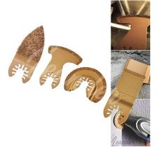 Kit 4 Adaptador Oscilante Esmerilhadeira Corte Pvc Parede