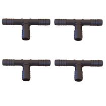 Kit 4 Adaptador T 1/2 Para Mangueira 1/2 Polegadas Conexão Tê