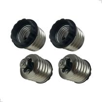 Kit 4 Adaptadores Preto E40 Para Lâmpada E27