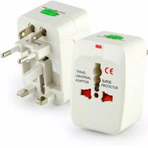 Kit 4 Adaptadores Tomada Universal 150 Países Viagem Bivolt
