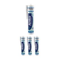 Kit 4 Adesivo Acrilico Trinca Rachadura 425g Brco Tekbond