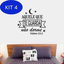 Kit 4 Adesivo Decorativo De Parede Aquele Que Te Guarda Não Dorme - Pimenta Criativa