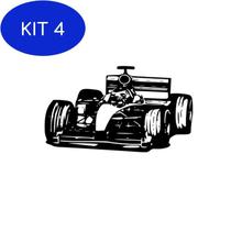 Kit 4 Adesivo Decorativo Parede Quarto Infantil Carro Formula 1