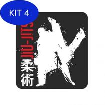 Kit 4 Adesivo Jiu Jitsu Adesivo Externo