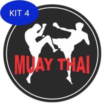 Kit 4 Adesivo Muay Thai Adesivo Externo