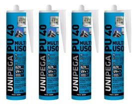Kit 4 Adesivo Pu40 Selante Cola Parabrisa Juntas Metal Vidro