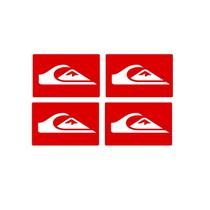 Kit 4 Adesivo Quiksilver Burrinho Titan - Vermelho