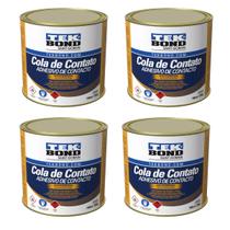 Kit 4 Adesivos Cola Contato 200g Tekbond