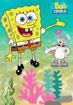 Kit 4 Adesivos Encapar Caderno Espiral Bob Esponja Kit 4 Adesivos Encapar Caderno Espiral Bob Esponja