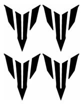 Kit 4 Adesivos Logo Mt Master Of Tork Mt03 Mt07 Mt09 Preto