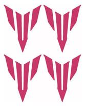 Kit 4 Adesivos Logo Mt Master Of Tork Mt03 Mt07 Mt09 Rosa