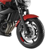 Kit 4 Adesivos Roda Interna Moto Honda CB Twister vermelho