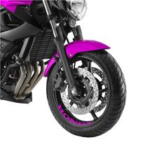 Kit 4 Adesivos Roda Interna Moto Honda pink