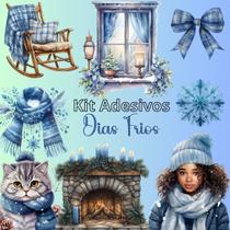 Kit 4 Adesivos Scrapbook Biblia Journal Dias Frios Kit 4 Adesivos Scrapbook Biblia Journal Dias Frios