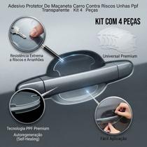 Kit 4 Adesivos Transparente Silicone Proteção Cava Maçaneta Automotiva Contra Riscos Kit 4 Adesivos Transparente Silicone Proteção Cava Maçaneta Automotiva Contra Riscos