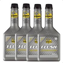 Kit 4 Aditivo Limpeza Motor Carter Bardahl Flush 500ml Cinza