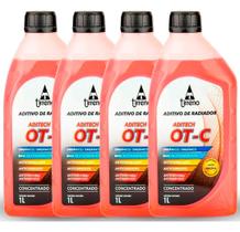 Kit 4 Aditivo Radiador Concentrado Original Tirreno Otc 1 Litro