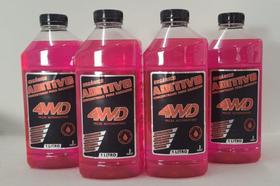 Kit 4 aditivo rosa lubrificantes concentrado 4wd 4lt