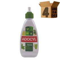 Kit 4 Adoçante Adocyl Com Stévia Líquido 80ml