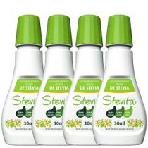 Kit 4 Adoçante Líquido de Stevia Stevita 30ml