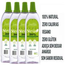 Kit 4 Adoçante Stevia Estevia 100 Natural 100ml Não Amarga