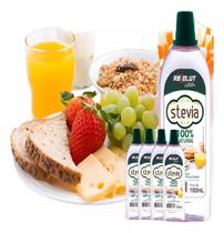 Kit 4 Adoçante Stévia Estévia Estevia 100% Natural 100ml Não Amarga
