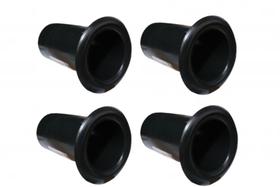 Kit 4 Aero duto 2 Polegadas Caixa som Acústica Selada Trio