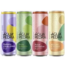 Kit 4 Água Com Gás Saborizada Água da Pedra 350ml Fruki