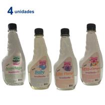 Kit 4 Água para Tecido Refil 500ml Facilitador Para Passar Perfumar Senalândia - Envio Já Kit 4 Água para Tecido Refil 500ml Facilitador Para Passar Perfumar Senalândia - Envio Já