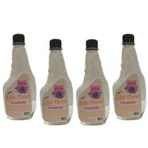 Kit 4 Água para Tecido Refil 500ml Lilac Floral Facilitador Passar Perfume Senalândia - Envio Já