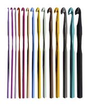 Kit 4 Agulha Crochê 8, 9, 10, 11mm Alumínio Kit 4 Agulha Crochê 8, 9, 10, 11mm Alumínio