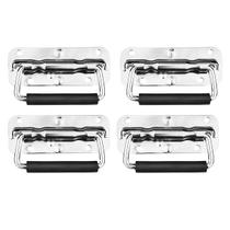 Kit 4 Alça Externa Retratil Com Mola Para Case Profissional Cor Cromado