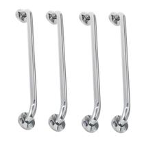 Kit 4 Alças Apoio Banheiro Deficiente Idoso Acessibilidade Cadeirante Inox Kit 4 Alças Apoio Banheiro Deficiente Idoso Acessibilidade Cadeirante Inox