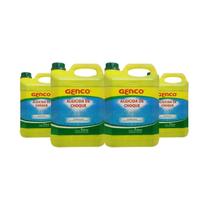 Kit 4 Algicida de Choque 5l Genco Limpeza Piscina Genclor