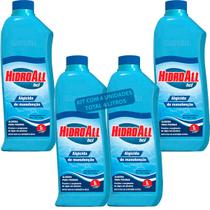 Kit 4 Algicida de Manutenção Hidroall Hcl Previne Algas Água Cristalina Piscina Limpeza Tratamento Kit 4 Algicida de Manutenção Hidroall Hcl Previne Algas Água Cristalina Piscina Limpeza Tratamento