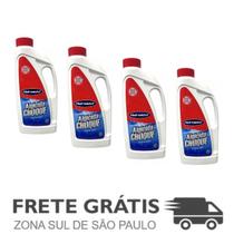 Kit 4 Algicidas Choque e Limpeza Piscina 1L - Hidroazul Kit 4 Algicidas Choque e Limpeza Piscina 1L - Hidroazul