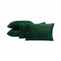 Kit 4 Almofadas Baguete 60x40cm 100% Poliéster e Toque Aveludado Velvet Bariloche Bia Enxovais