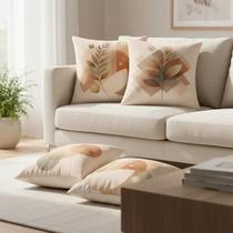 Kit 4 Almofadas Cheias 40x40 Decorativas Para Sofá