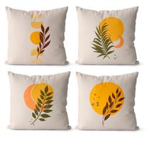 Kit 4 Almofadas Cheias Decorativas Terroso Lua 4 Un + Refil