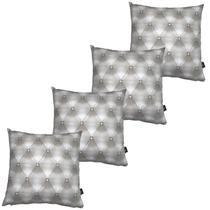 Kit 4 Almofadas Cheias Impermeável Estampa Digital Antimofo Geométrica Ciinza Área Externa 43cmx43cm Kit 4 Almofadas Cheias Impermeável Estampa Digital Antimofo Geométrica Ciinza Área Externa 43cmx43cm