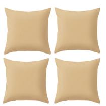 Kit 4 Almofadas Cheias Lisas Varias Cores Para Sala Sofá Refil Misto